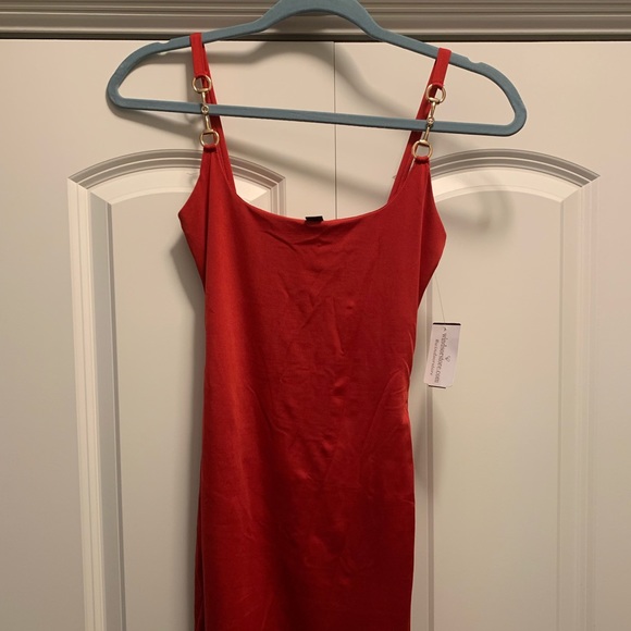 Red Mini Dress - Picture 3 of 4